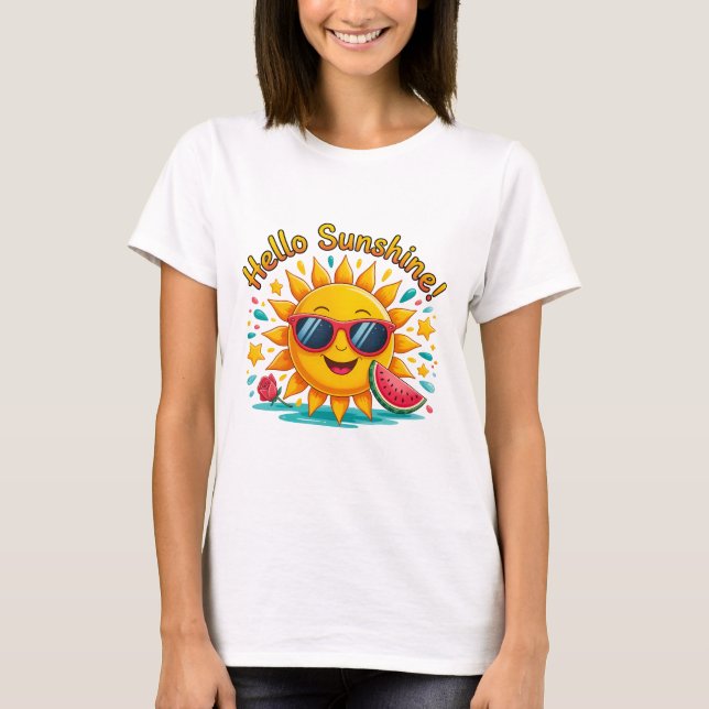 Hello Summer  T-Shirt (Front)
