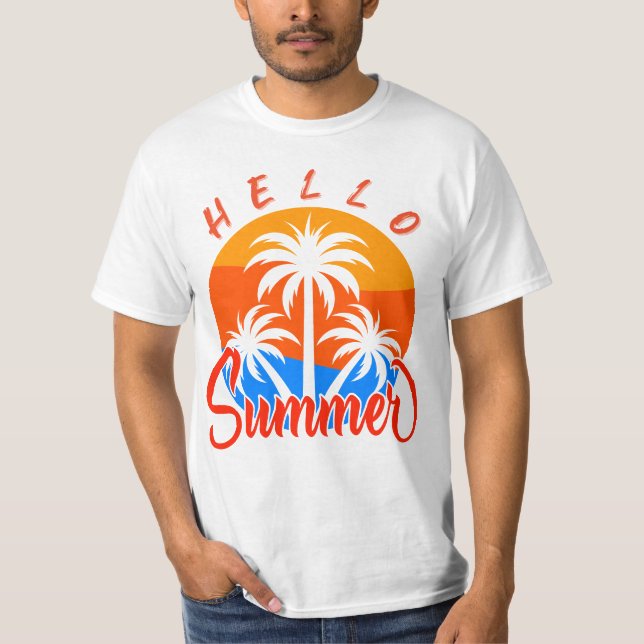 Hello Summer  T-Shirt (Front)