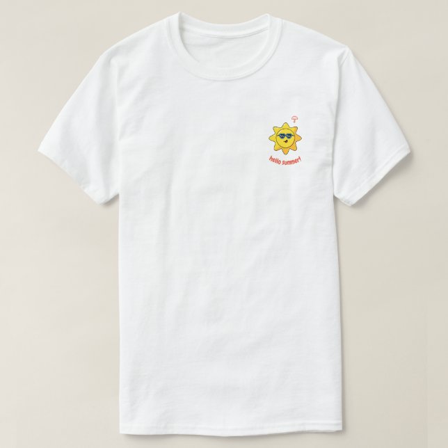 Hello summer t shirt.  T-Shirt (Design Front)