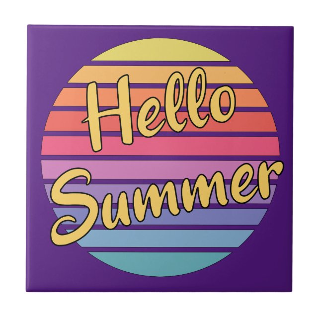 Hello Summer Tile (Front)