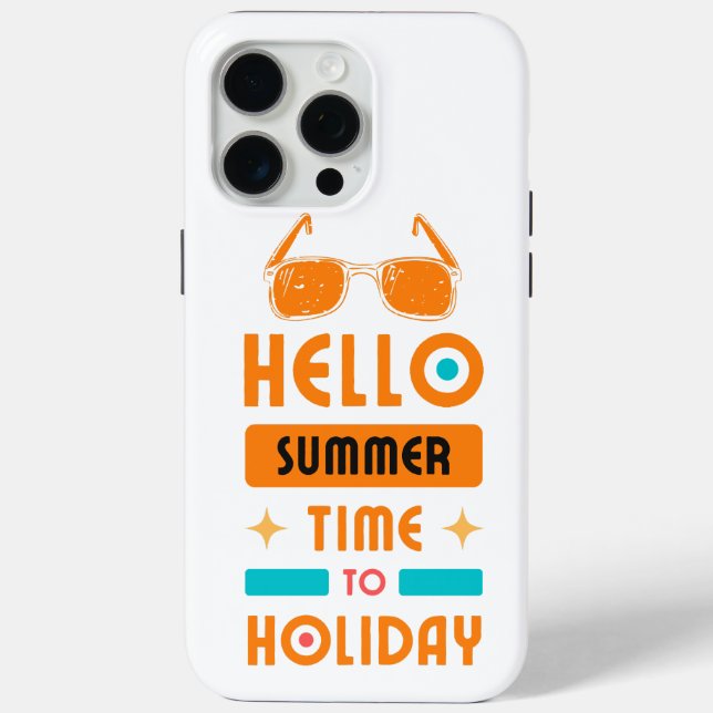 hello summer, time to holiday Case-Mate iPhone case (Back)