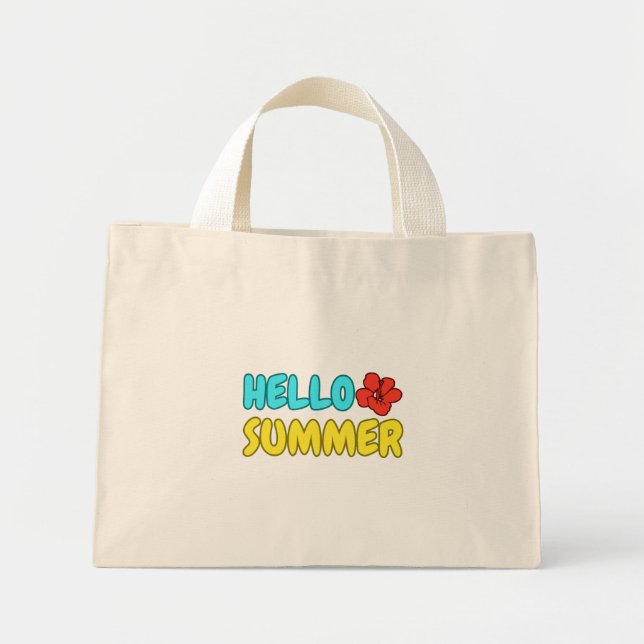Hello Summer Tiny Tote (Front)