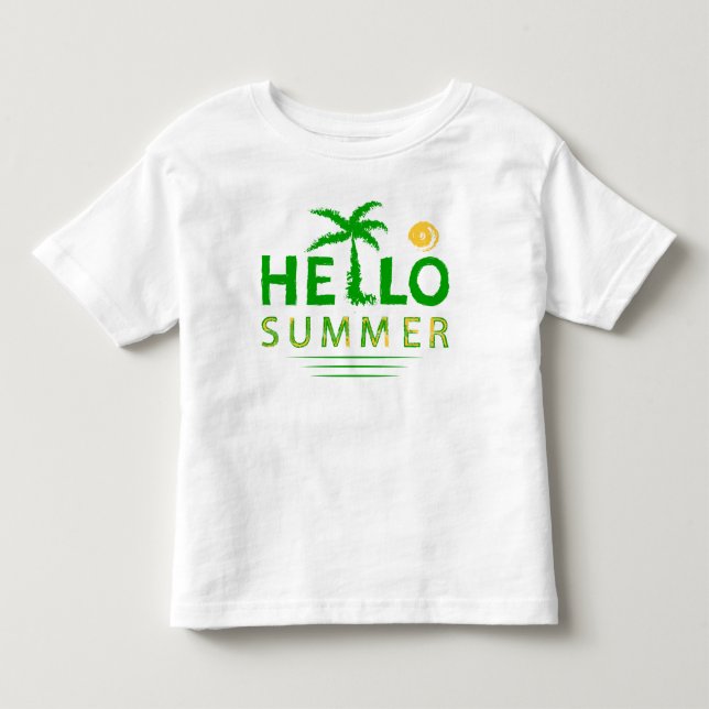 Hello Summer Toddler T-Shirt (Front)