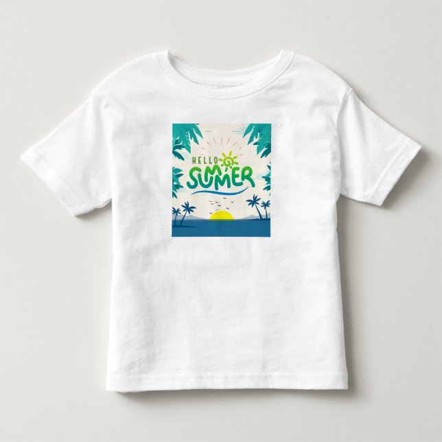 Hello Summer Toddler T-Shirt (Front)