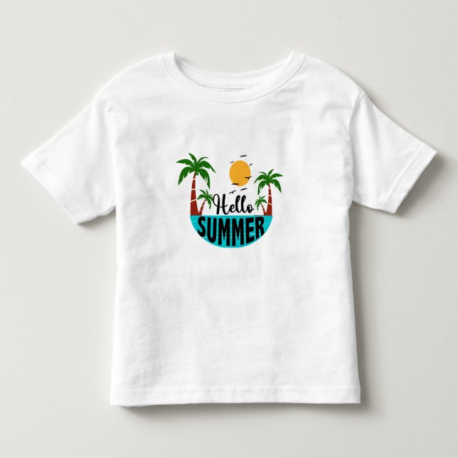Hello Summer Toddler T-Shirt (Front)