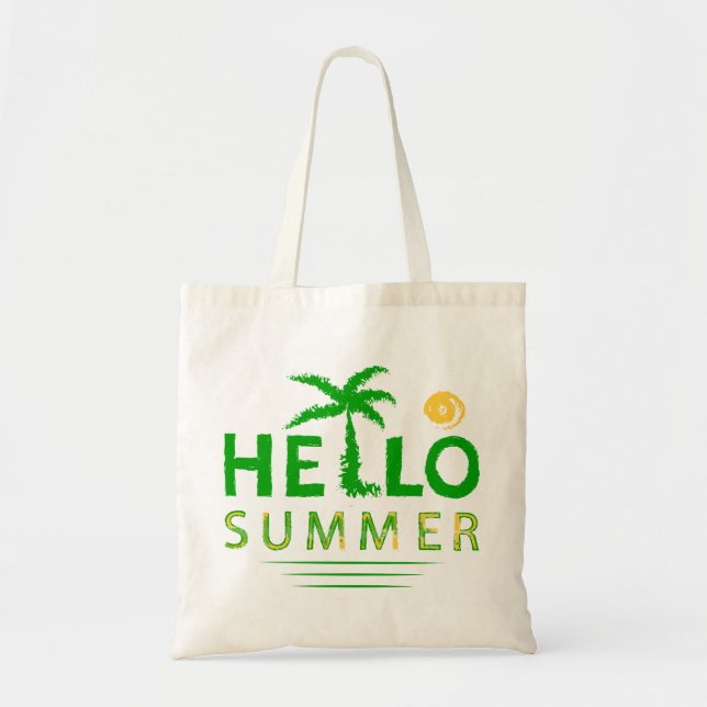 Hello Summer Tote Bag (Front)