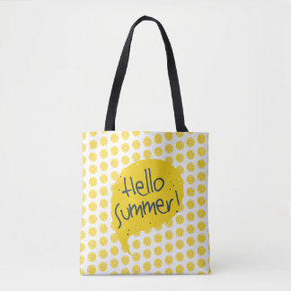 hello summer tote bags