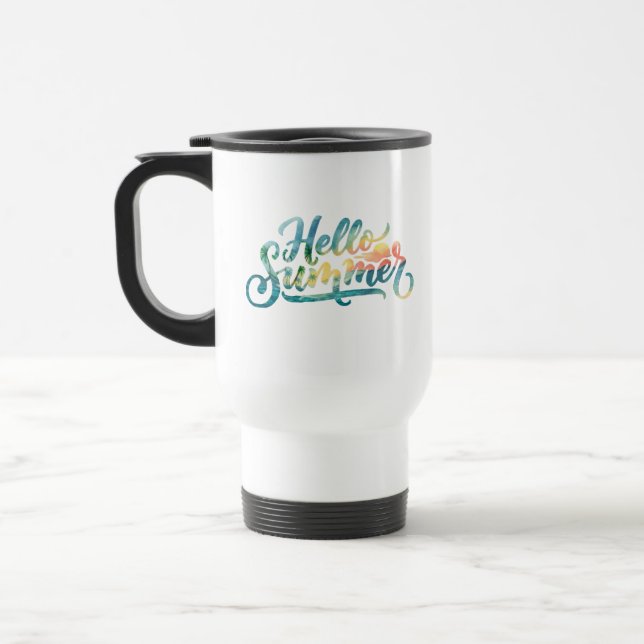 Hello Summer Travel Mug (Left)