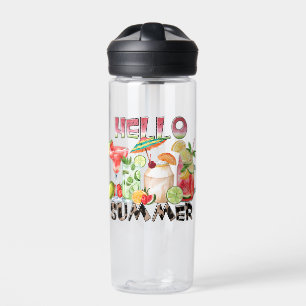 Hello Summer Tropical Drinks Mug – Refreshing Vibe Water Bottle