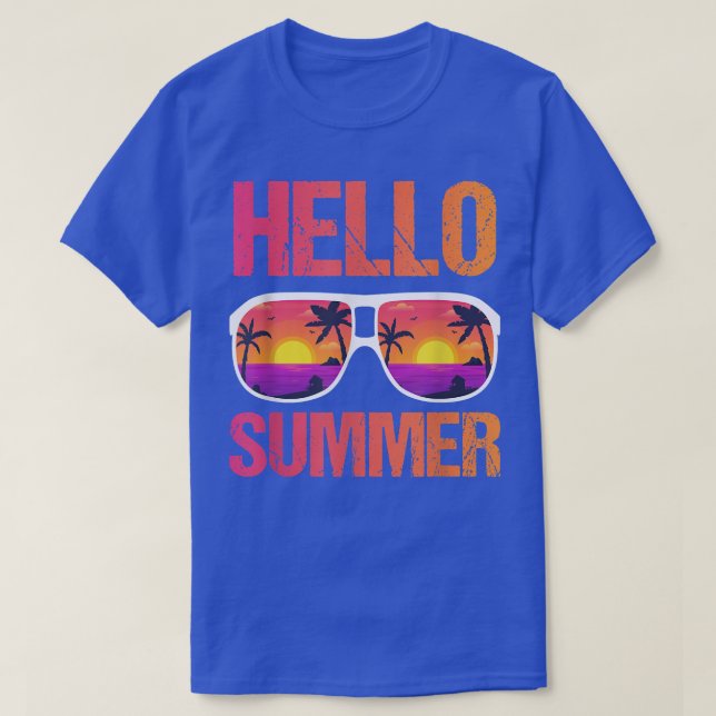 Hello Summer Vacation  T-Shirt (Design Front)