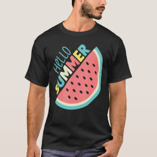 Hello Summer Vacation Trip Watermelon Summer Frui T-Shirt