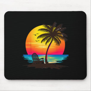 Hello Summer Vibes Vacation Mens Womens Beach Crui Mouse Mat