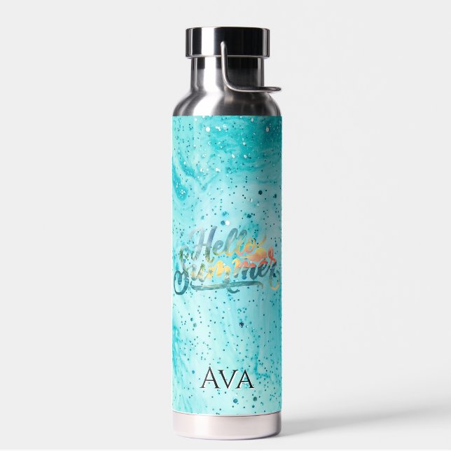 Hello Summer Water Bottle (Left)