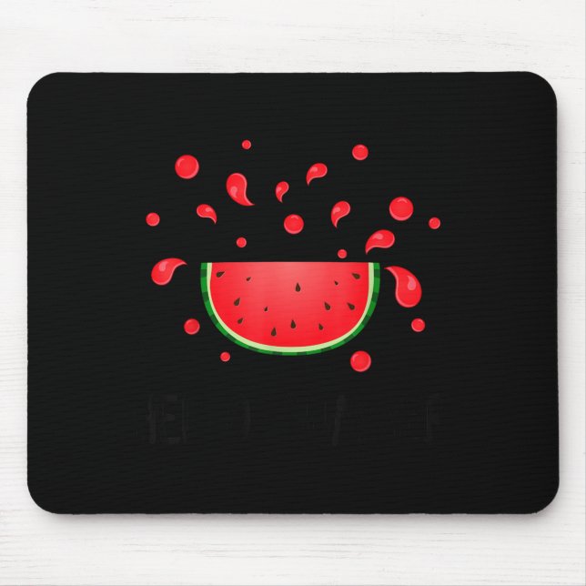 Hello summer Watermelon Mouse Mat (Front)