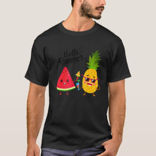 Hello Summer Watermelon Pineapple  Summer 1 T-Shirt