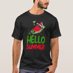 Hello Summer Watermelon Women Love Melon Fruit T-Shirt