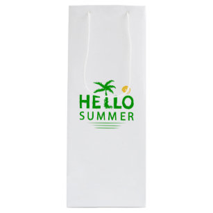 Hello Summer Wine Gift Bag