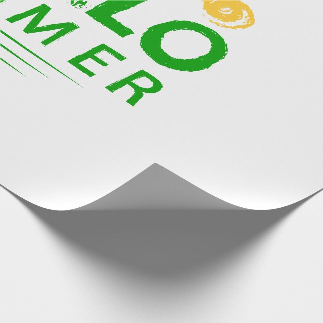 Hello Summer Wrapping Paper (Corner)