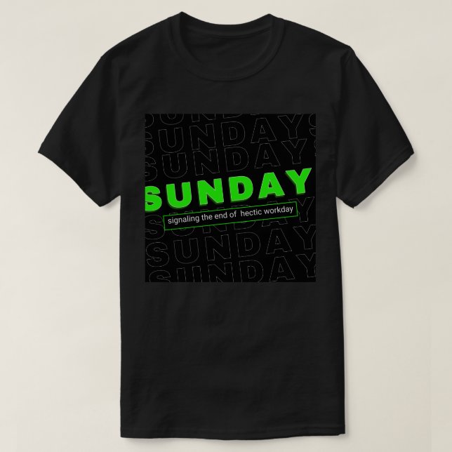 Hello Sunday T-Shirt (Design Front)