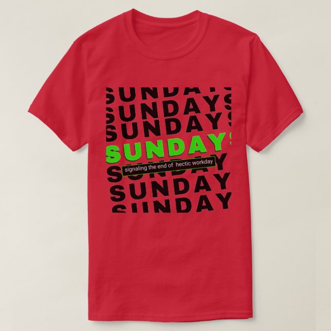Hello Sunday T-Shirt (Design Front)