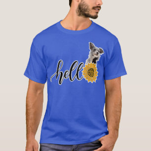 Hello Sunflower Australian Cattle Dog  T-Shirt