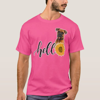 Hello Sunflower Boxer T-Shirt