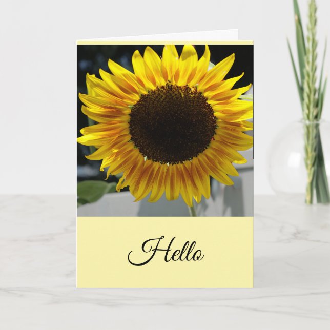 Hello Sunflower Card (Front)