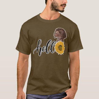 Hello Sunflower German Shorthair Pointer T-Shirt