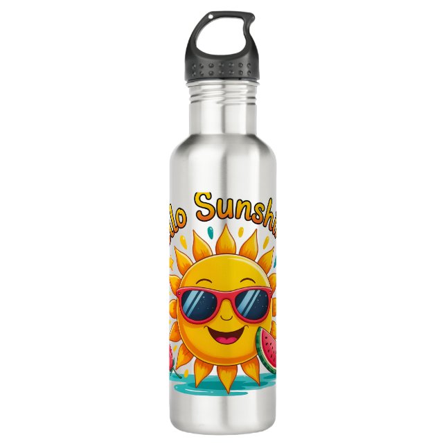 Hello Sunshine  710 Ml Water Bottle (Front)