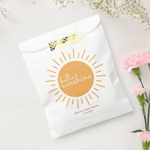 Hello Sunshine Baby Shower Favour Bags