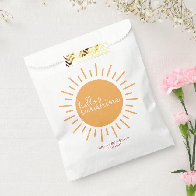 Hello Sunshine Baby Shower  Favour Bags (Sealed)