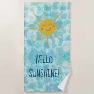 Hello Sunshine Beach Towel