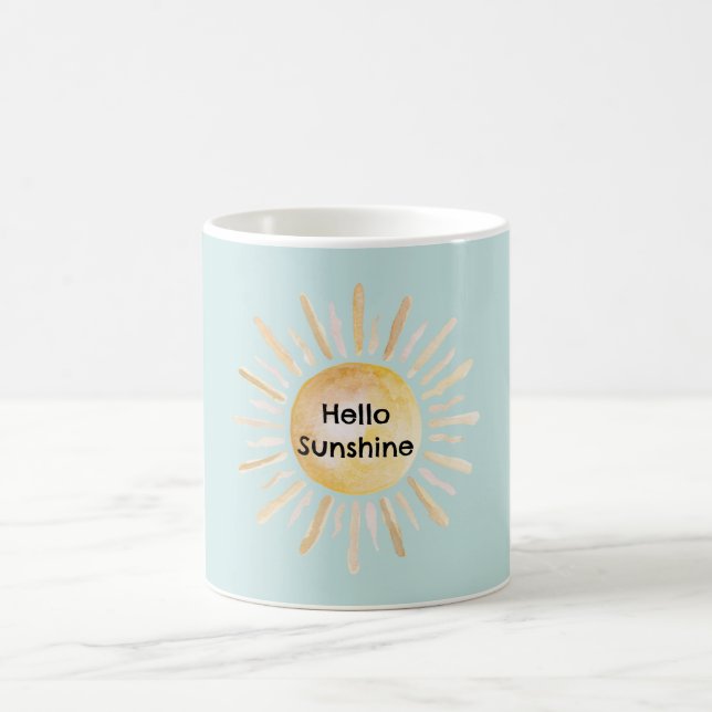 Hello Sunshine Blue Sky Coffee Mug (Center)