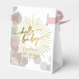 Hello Sunshine Boho Modern Happy Baby Girl Shower Favour Box