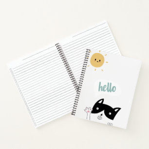 Hello Sunshine Cat  Notebook