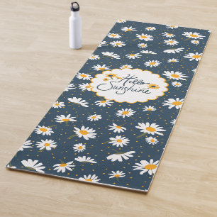 Hello Sunshine Classic Yellow Daisies Flowers Yoga Mat