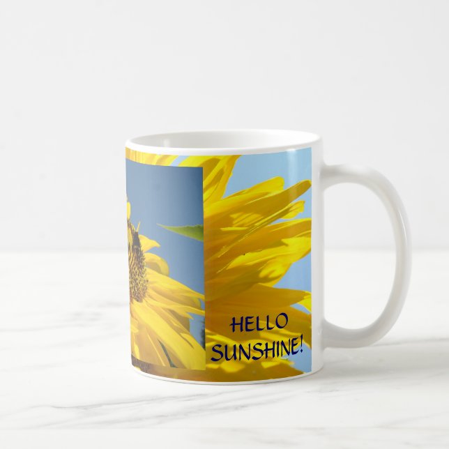 Hello Sunshine! Coffee mug Sunflowers Coffee cups (Right)