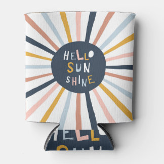 Hello Sunshine: Colourful Childish Typography Can Cooler