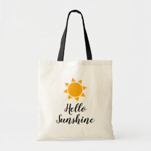 Hello sunshine cute summer tote bag