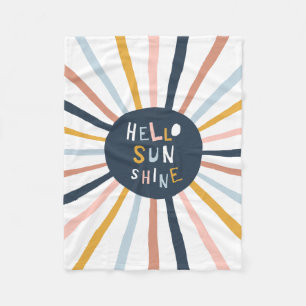 Hello Sunshine Fleece Blanket
