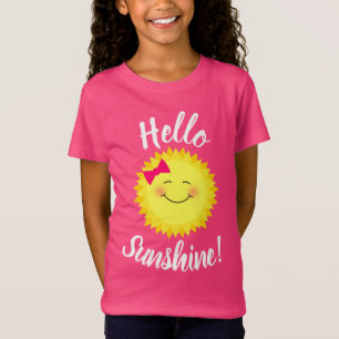 Hello Sunshine Girly Sun T-Shirt