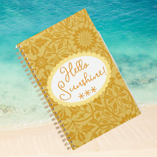 Hello Sunshine Golden Yellow Floral  Planner