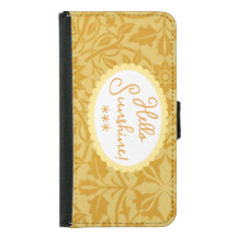 Hello Sunshine Golden Yellow Wallet Phone case