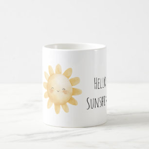 Hello Sunshine Happy Sun Coffee Mug