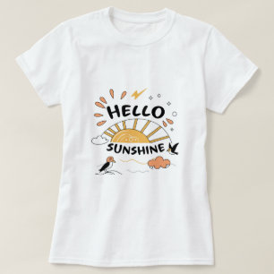 Hello Sunshine Happy Vibes Summer T-Shirt