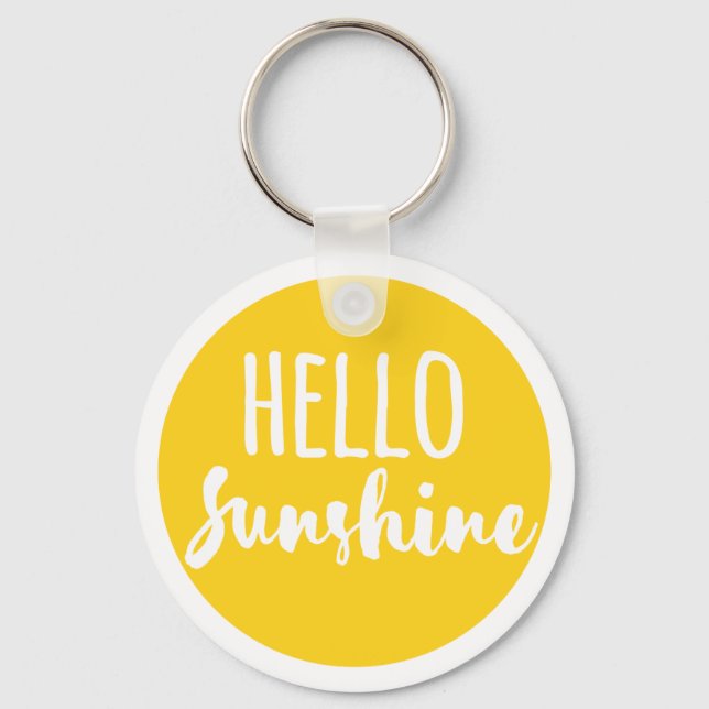 Hello Sunshine Key Ring (Front)