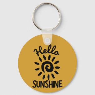 Hello Sunshine  Key Ring