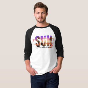 Hello Sunshine   Men 3/4 Sleeve Raglan T-Shirt