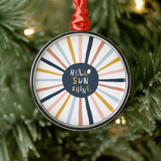 Hello Sunshine Metal Tree Decoration