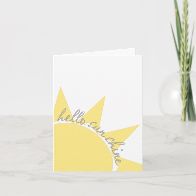 hello sunshine notecard (Front)